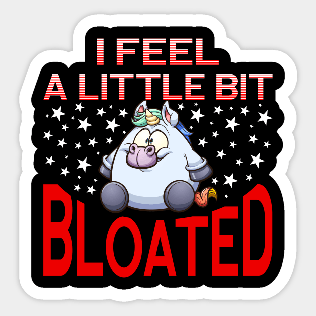 Unicorn slimming overweight food diet food Sticker by Monstershirts